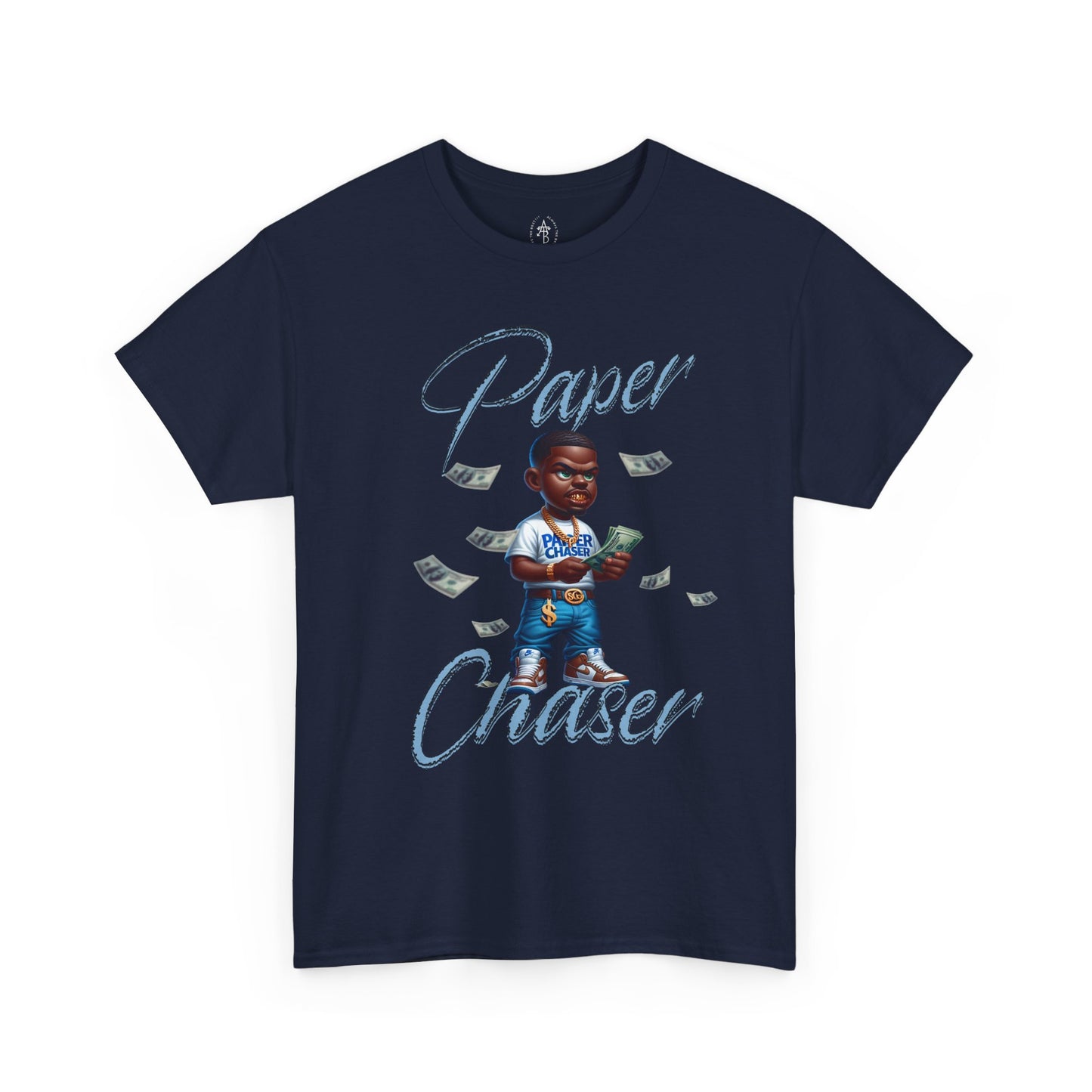Paper Chaser Tee — Money Stacks Graphic T-Shirt