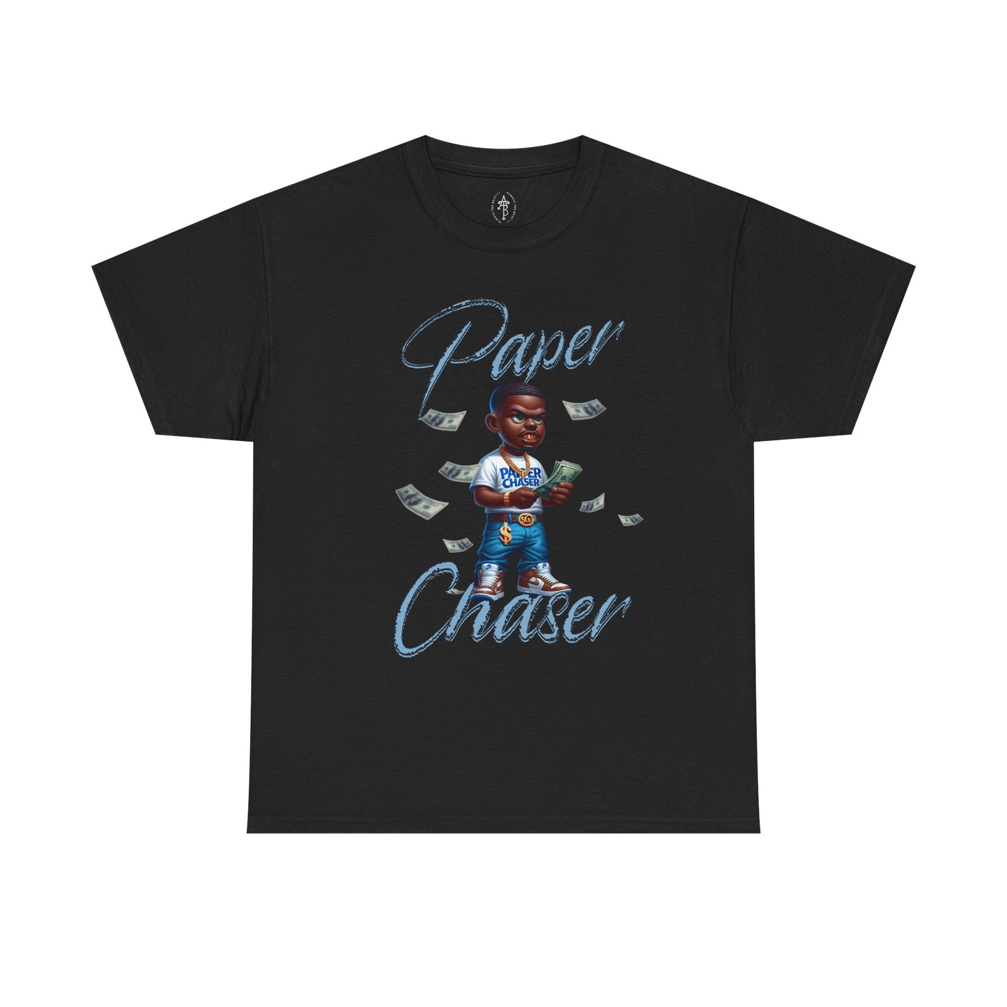 Paper Chaser Tee — Money Stacks Graphic T-Shirt