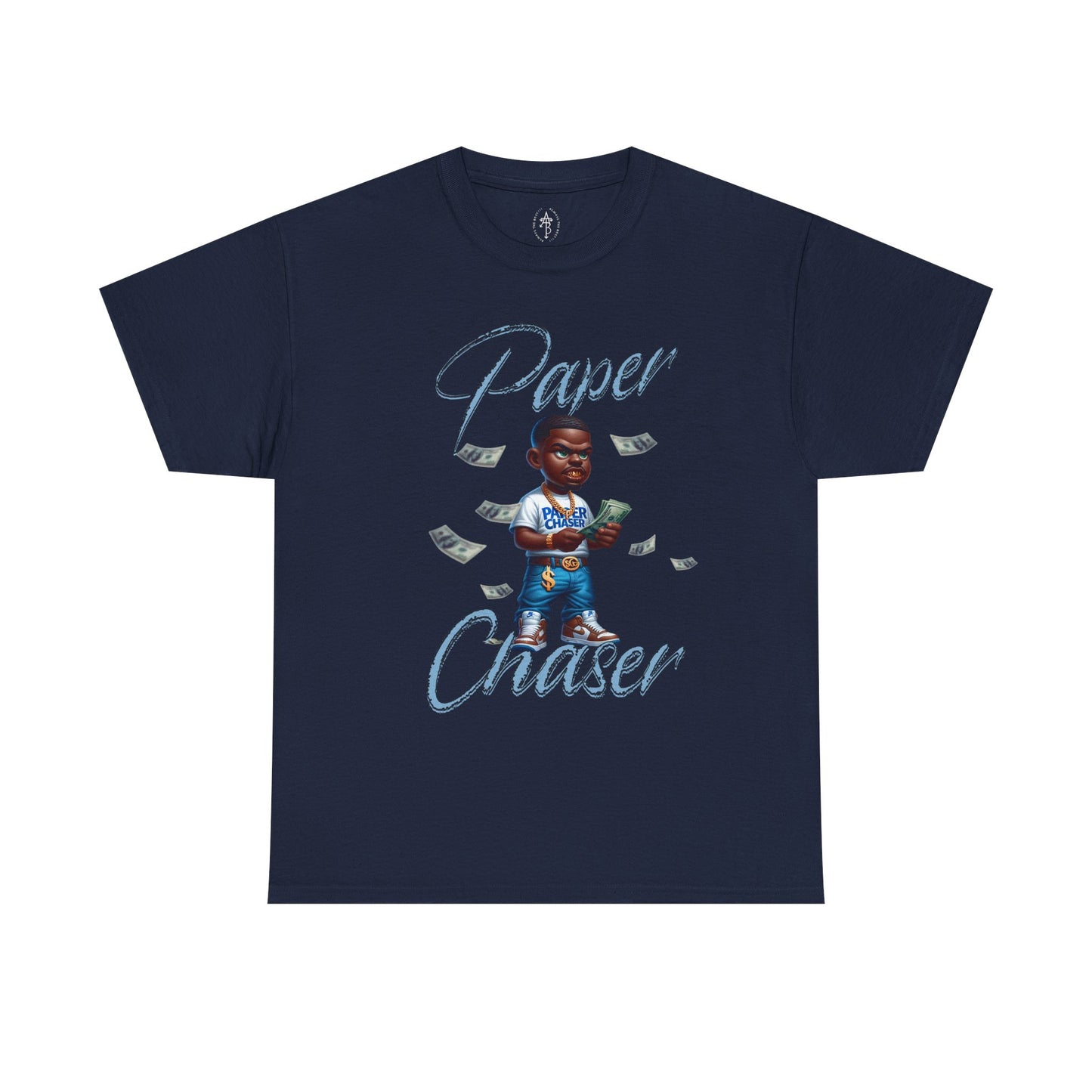 Paper Chaser Tee — Money Stacks Graphic T-Shirt